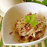 ぷちぷちおいしいプチこばち　春野菜韃靼蕎麦茶和え